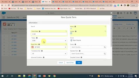 Show Dynamic Quote Terms .